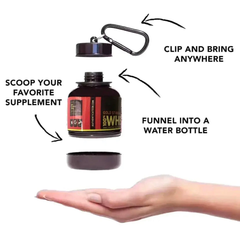 Portable Protein Powder Keychain